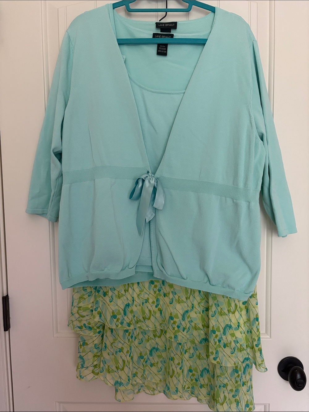Lane Bryant 3-Piece Skirt and Cardigan Set